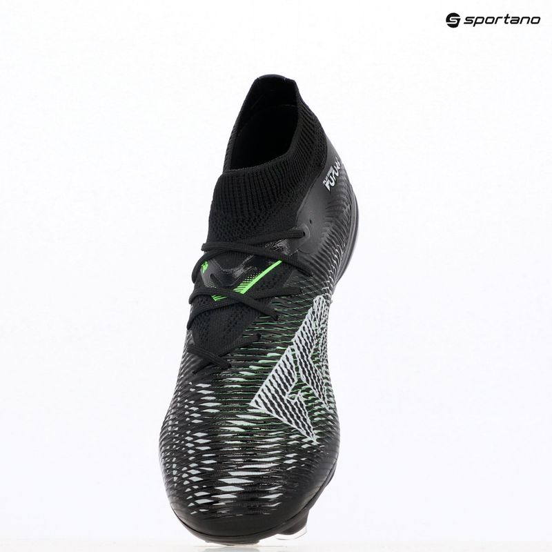 Încălțăminte de fotbal pentru bărbați PUMA Future 8 Match FG/AG puma black/cool light gray/fluo green 9