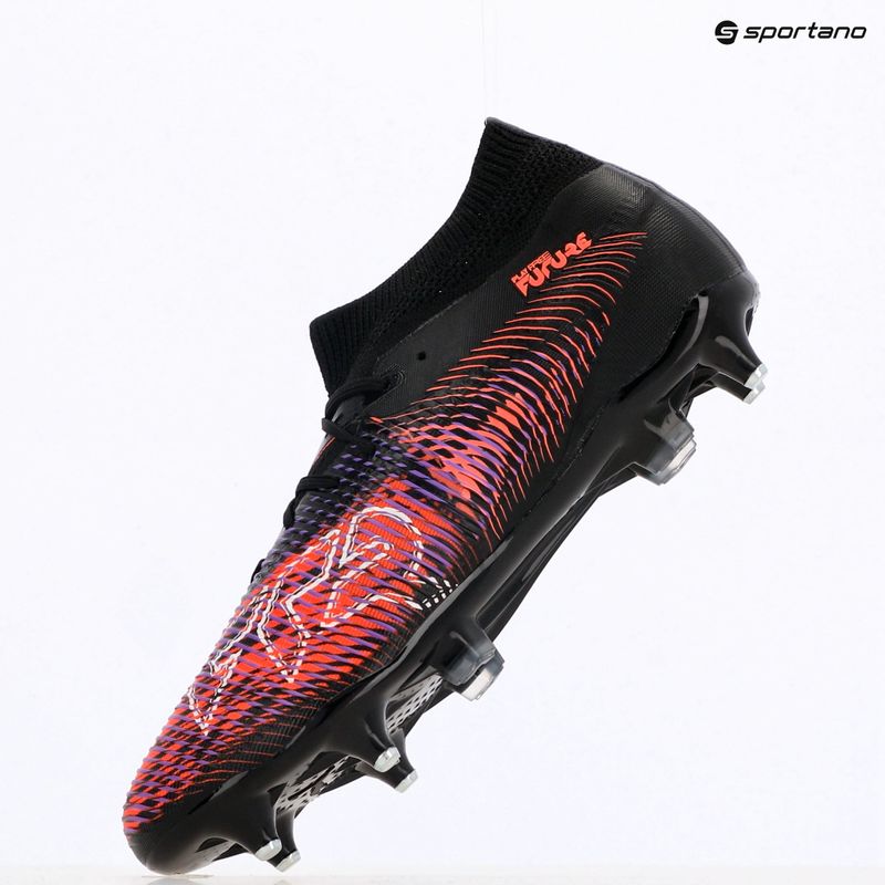 Încălțăminte de fotbal pentru bărbați PUMA Future 8 Match MxSG puma black/ puma white/ glowing red 9