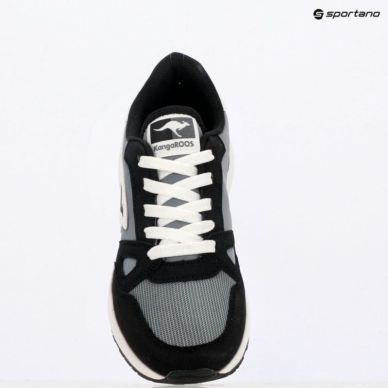 Pantofi pentru copii KangaROOS K-Sneak Jay jet negru/gri oțel 10
