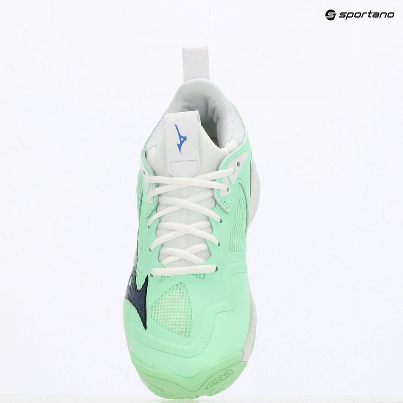 Încălțăminte de volei Mizuno Wave Momentum 3 neo mint/black/frontier blue 9