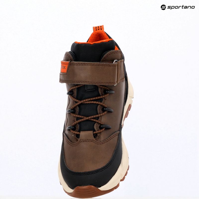 Încălțăminte pentru juniori Geox Flexyper Plus brown cotto / black 18