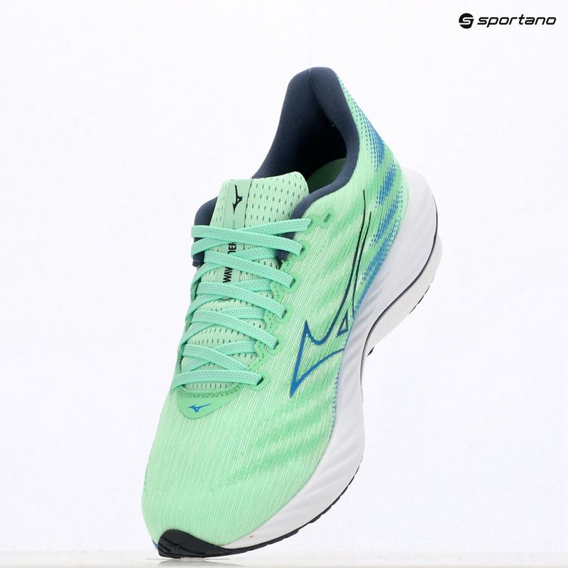 Încălțăminte de alergare pentru bărbați Mizuno Wave Rider 28 neo mint/frontier blue/vintage 9
