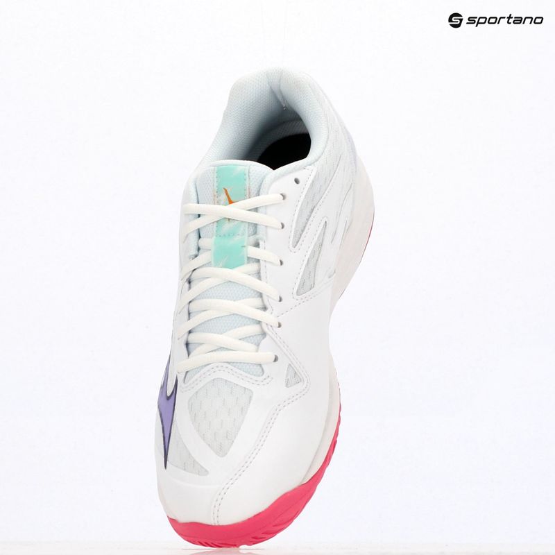 Încălțăminte de volei Mizuno Thunder Blade Z white/violet indigo/camellia rose 11