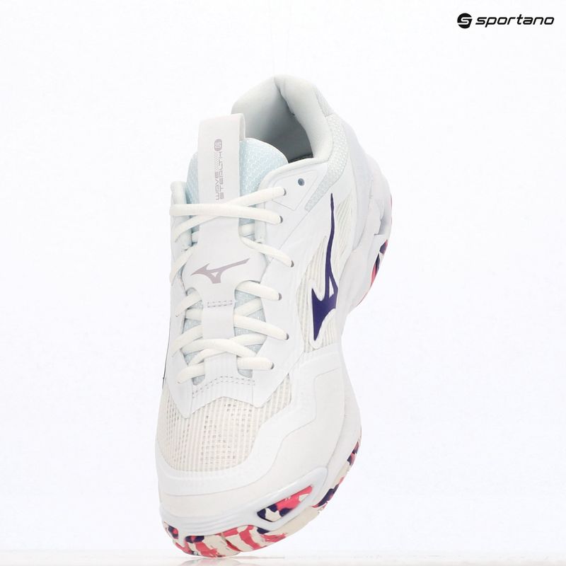 Încălțăminte Mizuno Wave Stealth 6 white/violet indigo/camellia rose 9