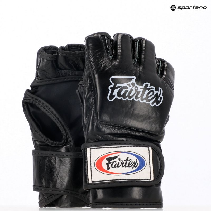 Mănuși MMA Fairtex "Open Thumb Loop" black 8