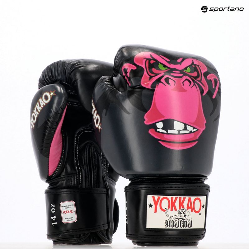 Mănuși de box pentru bărbați YOKKAO Primate black 12