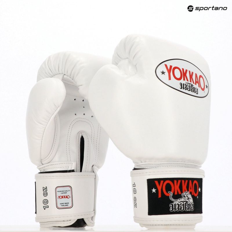 Mănuși de box pentru bărbați YOKKAO Matrix white 8