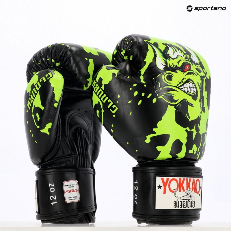 Mănuși de box pentru bărbați YOKKAO Angry Bull black 12