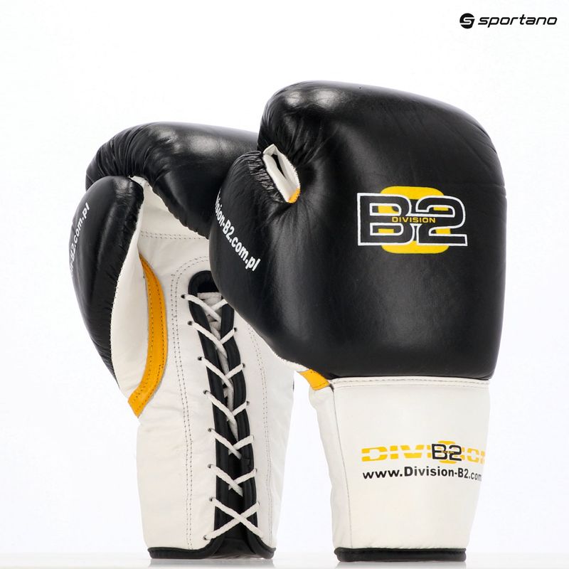 Mănuși de box  DIVISION B-2 DIV-PFG1500 Pro 3-Layer Foam black/white 13