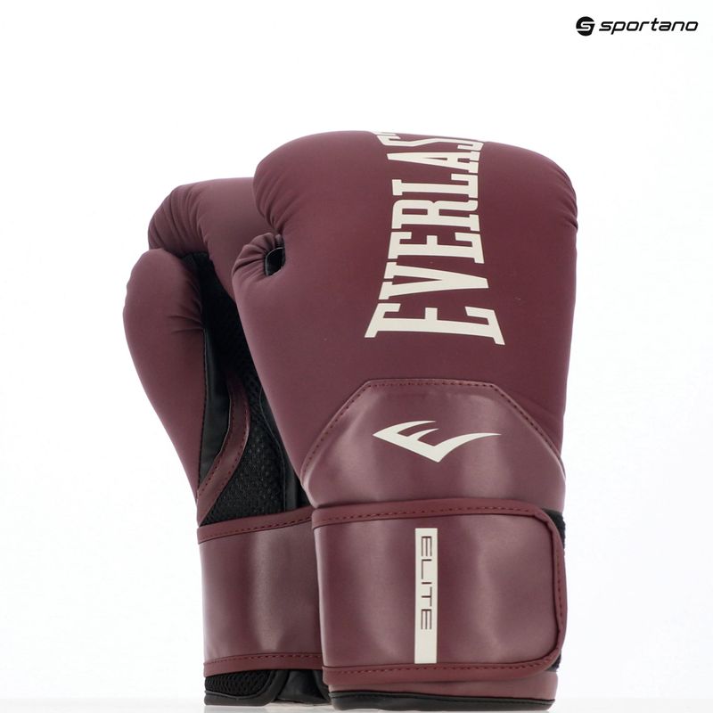 Mănuși de box  Everlast Pro Style Elite 2 maroon 8