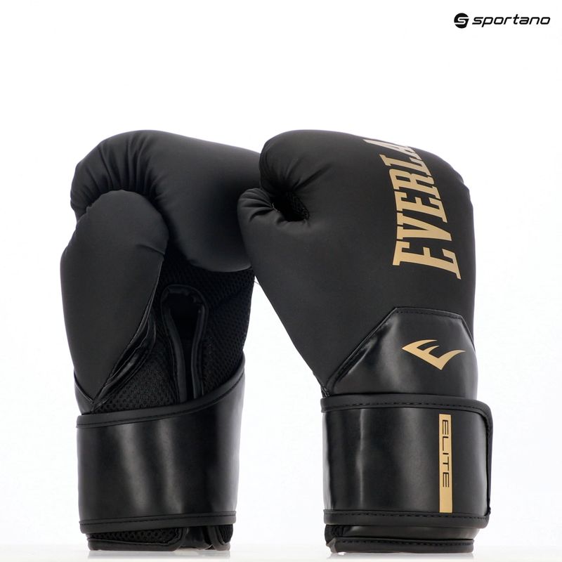Mănuși de box  Everlast Pro Style Elite 2 black/gold 8