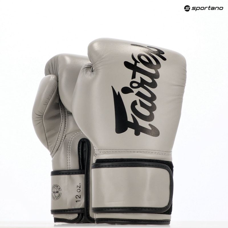 Mănuși de box Fairtex Microfiber gray 13