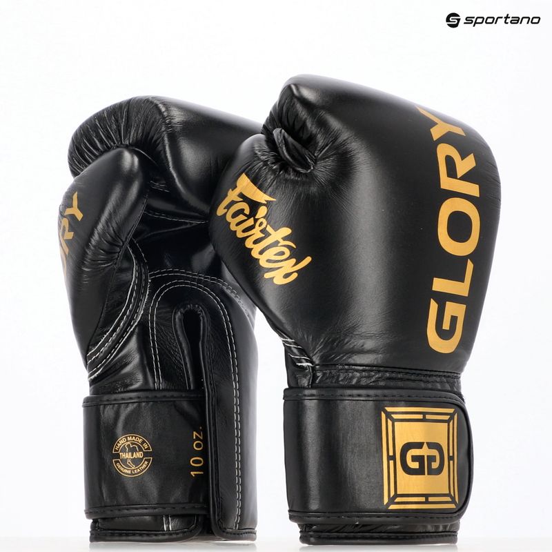 Mănuși de box Fairtex Glory Competition Lace Velcro black 8