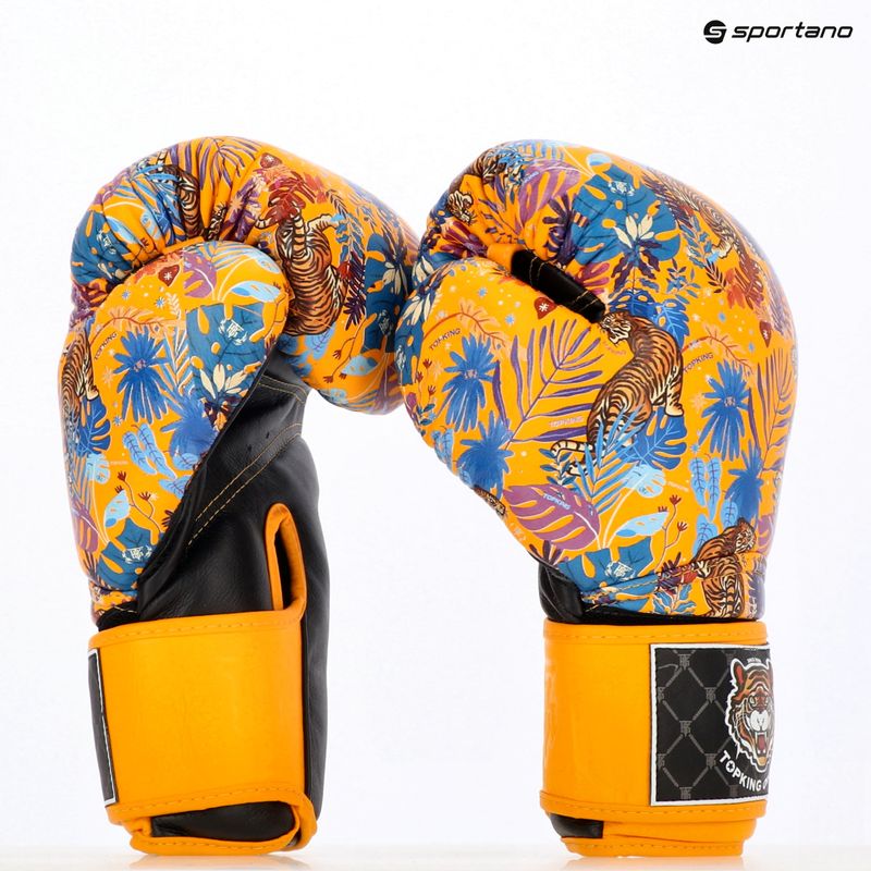 Mănuși de box Top King Boxing Wild Tiger black/yellow 7