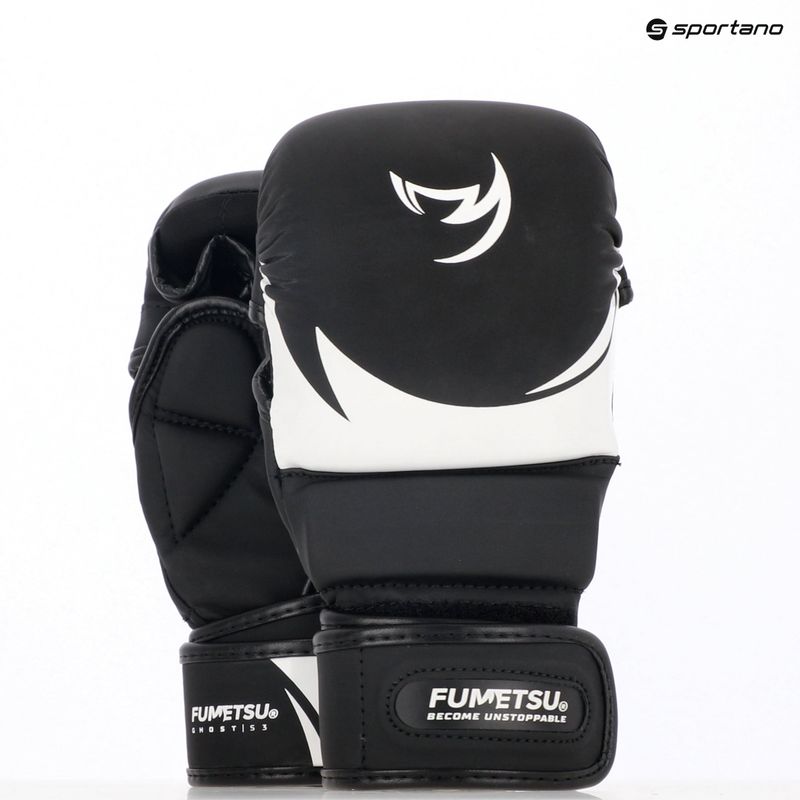 Mănuși MMA FUMETSU Ghost S3 Sparring black/ white 7