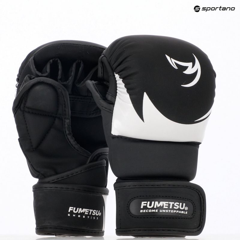 Mănuși MMA pentru copii FUMETSU Ghost S3 Sparring black/ white 7