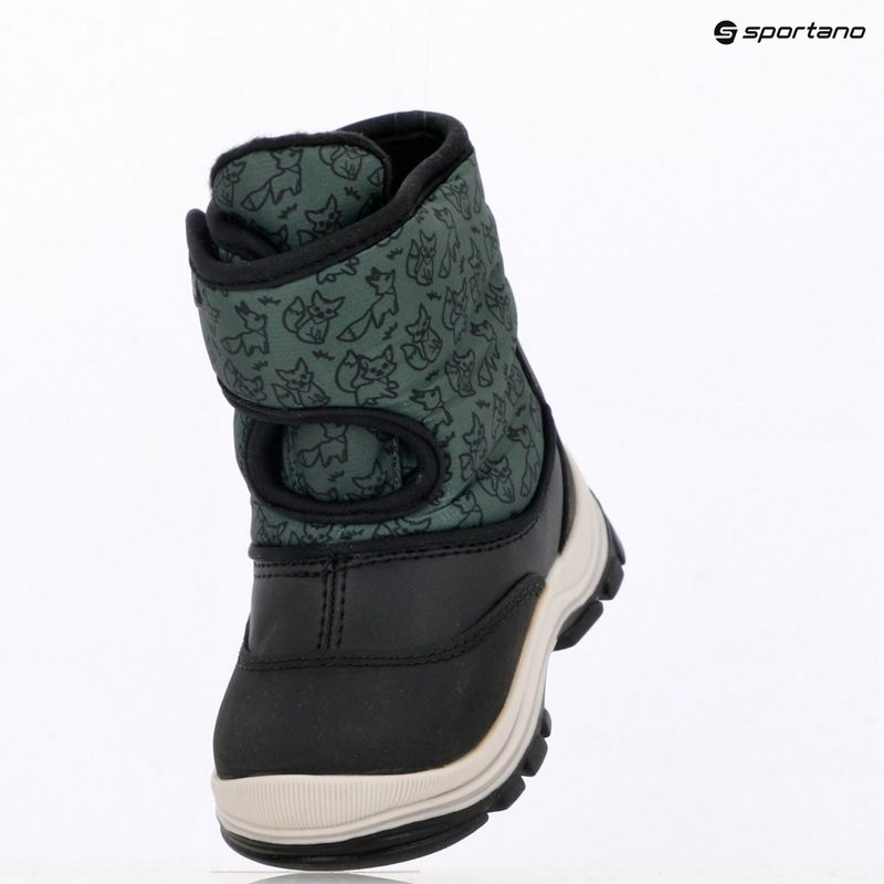 Ghete de zăpadă pentru copii Geox Flanfil ABX black / forest 9