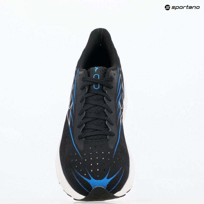 Încălțăminte de alergare pentru bărbați Mizuno Wave Skyrise 6 black/white/blue pace 9