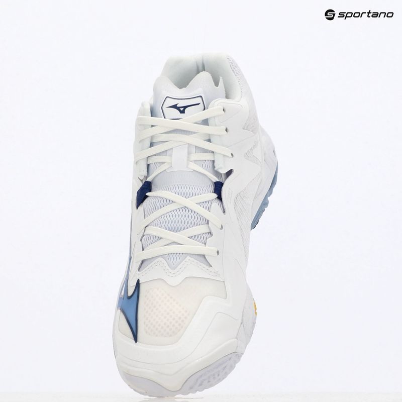 Încălțăminte de volei Mizuno Wave Lightning Z8 Mid white/bellwether blue/bel air blue 11