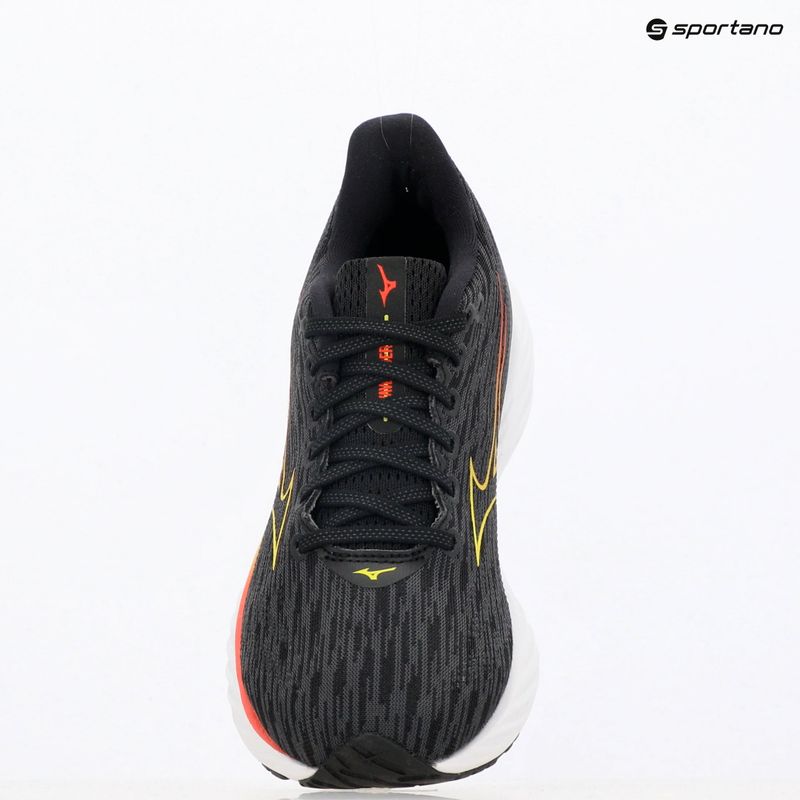 Încălțăminte de alergare pentru femei Mizuno Wave Rider 28 black/evening primrose/poppy red 9