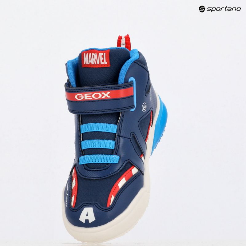 Pantofi pentru copii Geox Grayjay albastru oceanic/roșu 10