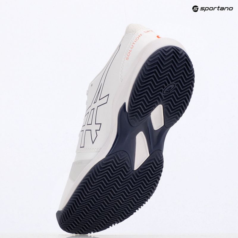 Încălțăminte de tenis pentru bărbați ASICS Solution Swift FF 2 Clay white/ nova orange 9