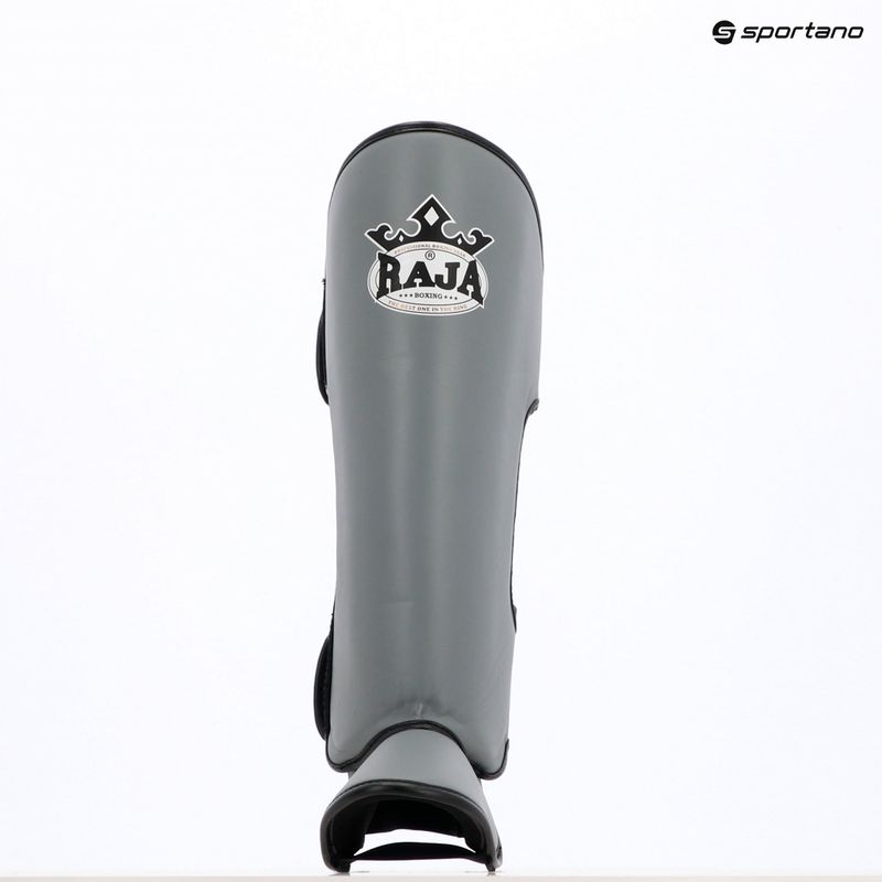 Apărători pentru tibie RAJA BOXING Lightweight Shin Guards Genuine Leather grey 8