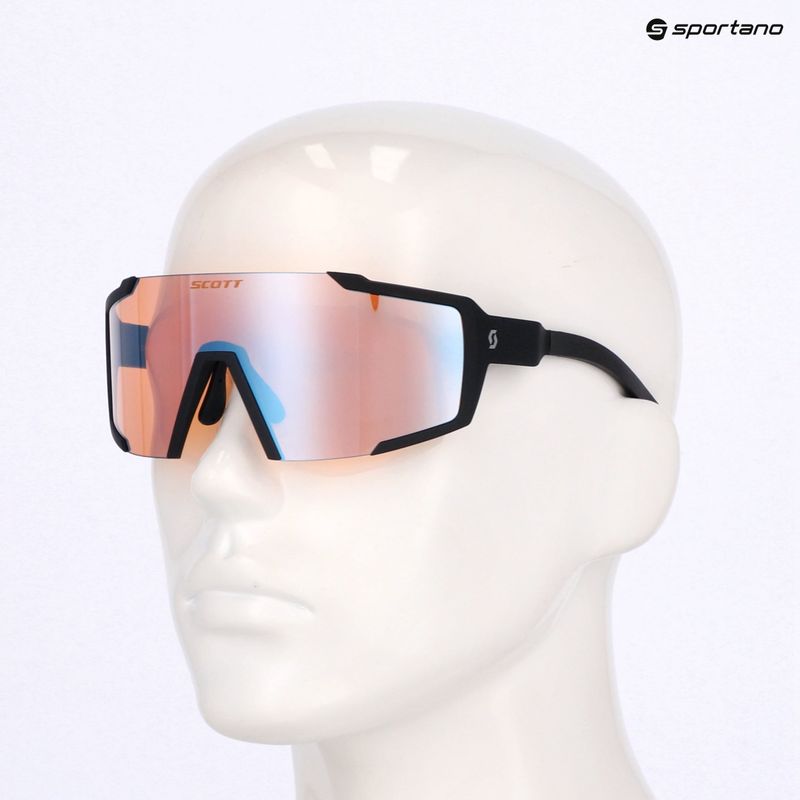 Ochelari de soare SCOTT Shield negru mat/albastru cromat cu accent de îmbunătățire 7