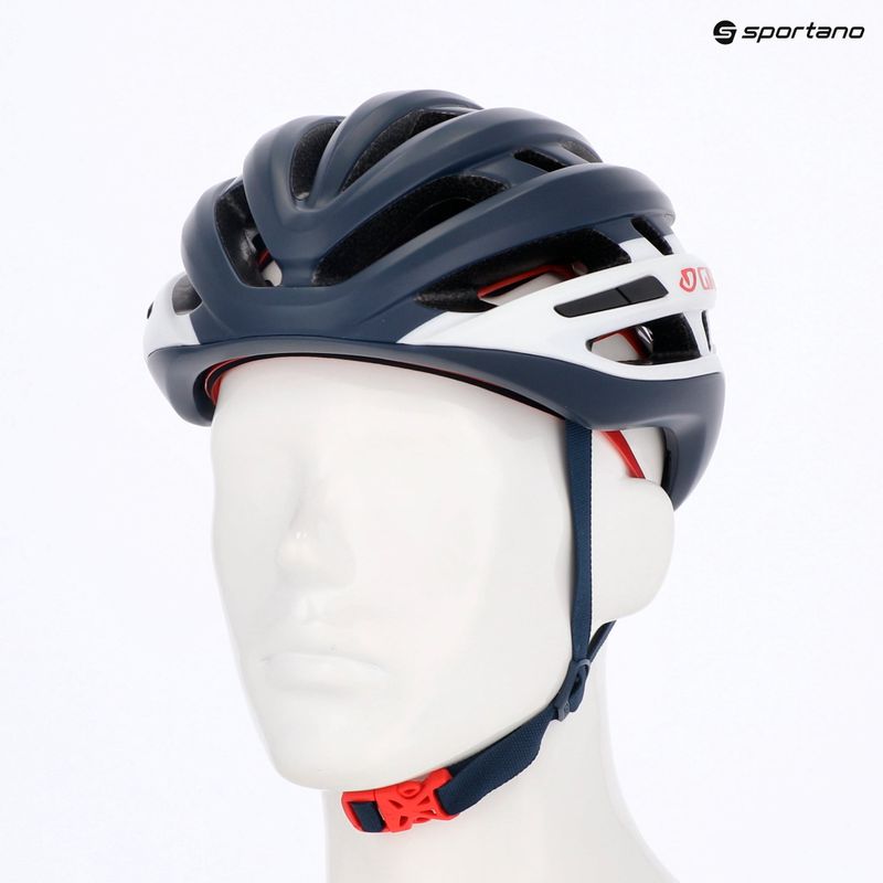 Cască de bicicletă Giro Agilis Integrated MIPS matte midnight white/red 13