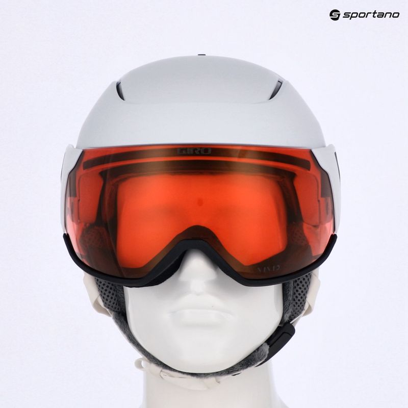 Cască de schi Giro Aria Spherical S2 matt white/vivid cooper 10