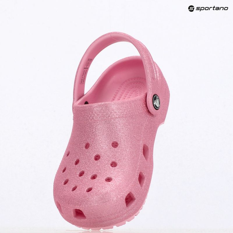 Papuci pentru copii  Crocs Classic Glitter Clog Kids pink tweed glitter 17