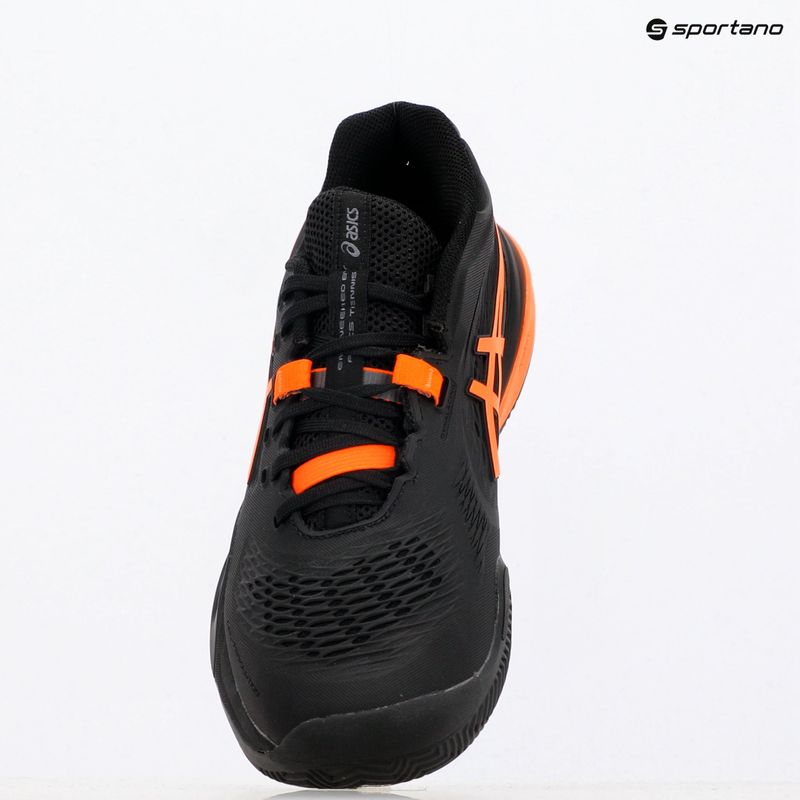 Încălțăminte de tenis pentru bărbați ASICS Gel-Resolution X Clay black/ shocking orange 15