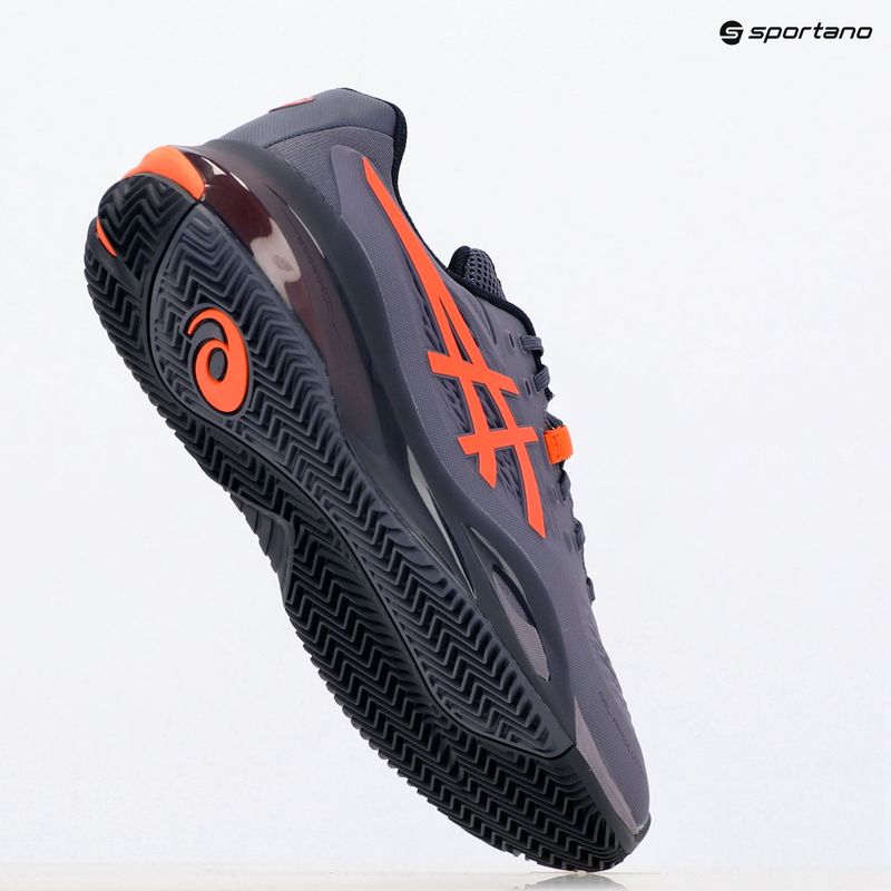 Încălțăminte de tenis pentru bărbați ASICS Gel-Resolution X Clay greyish purple/ nova orange 9