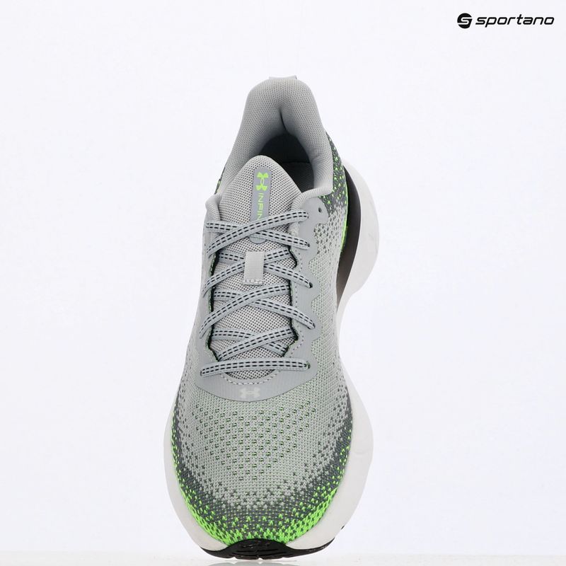 Încălțăminte de alergare pentru bărbați Under Armour Infinite mod gray/hyper green/black 9