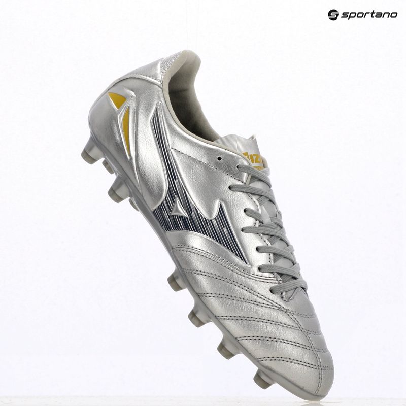 Încălțăminte de fotbal pentru bărbați Mizuno Morelia Neo IV Pro Md galaxy silver/8605 c/cool gray 3c 9