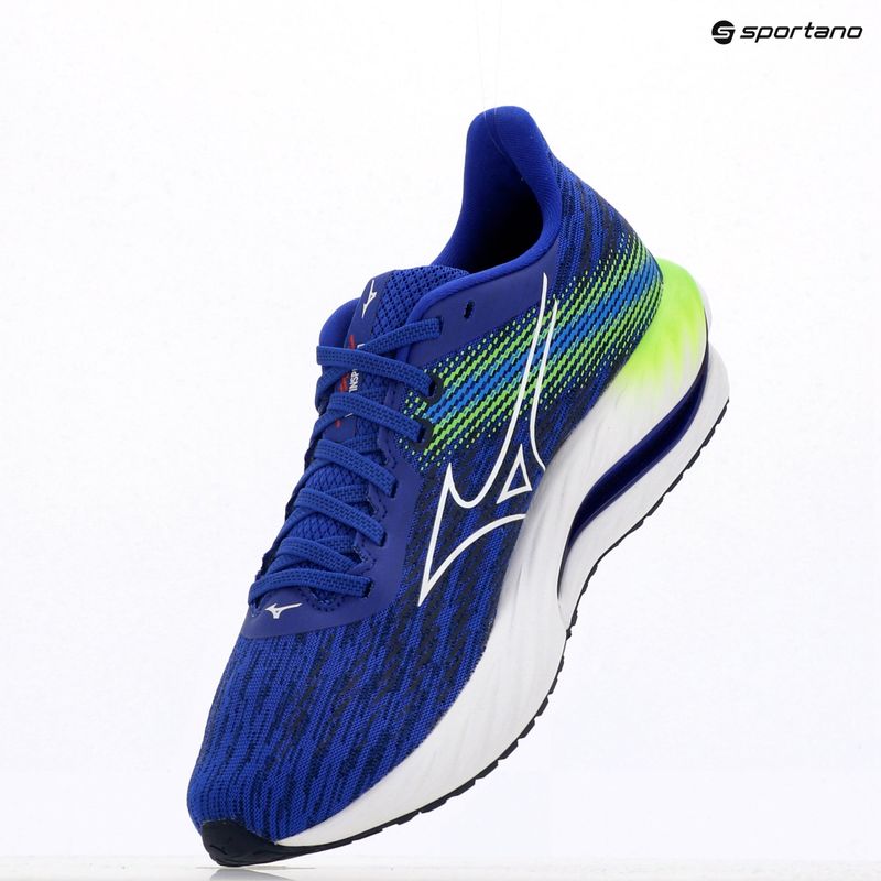 Încălțăminte de alergare pentru bărbați Mizuno Wave Inspire 21 reflex blue c/white/green gecko 9
