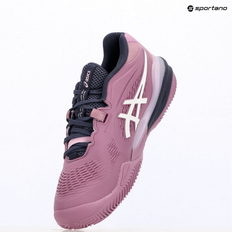 Încălțăminte de tenis pentru femei ASICS Gel-Resolution X Clay ube/ white 9
