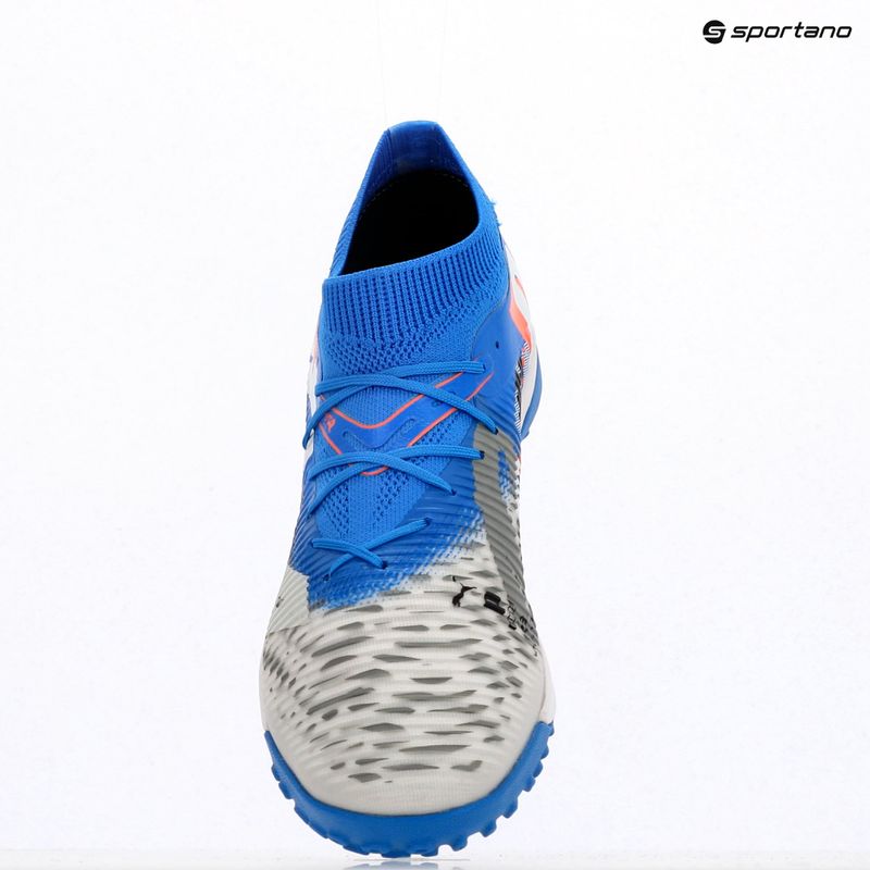 Încălțăminte de fotbal pentru bărbați PUMA Future 8 Match Forever TT white/ultra blue/feather gray/puma black/glowing red 9