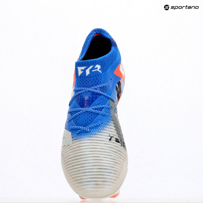 Încălțăminte de fotbal pentru bărbați PUMA Future 8 Ultimate Forever FG white/ultra blue/feather gray/puma black/glowing red 9