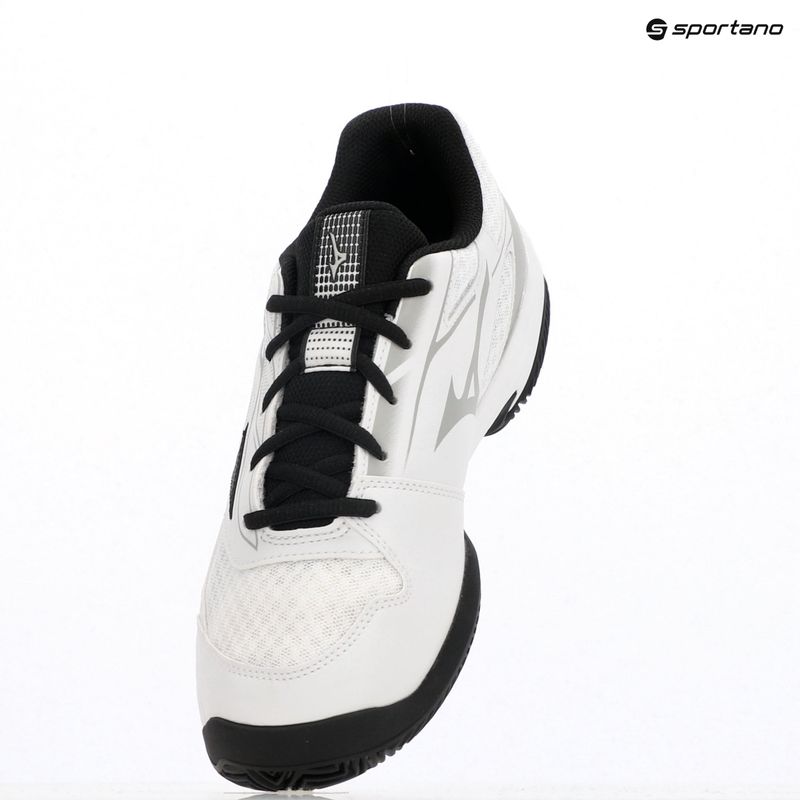 Încălțăminte de tenis pentru bărbați Mizuno Break Shot 5 CC white/ black/ harbor mist 9