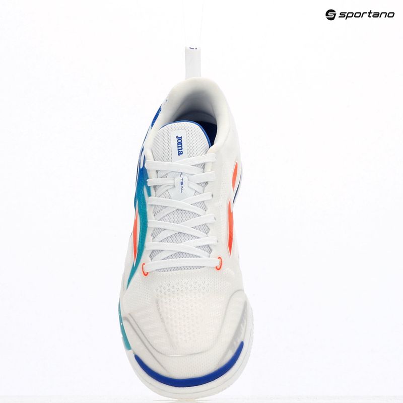 Încălțăminte de fotbal pentru bărbați Joma Tactico IN white/royal 9