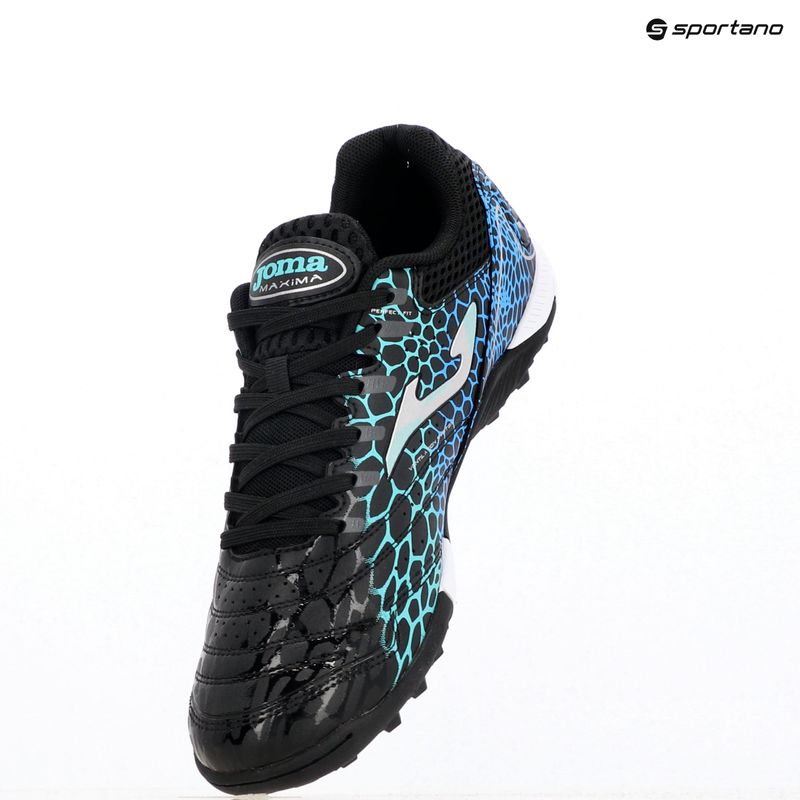 Încălțăminte de fotbal pentru bărbați  Joma Maxima TF black/turquoise 9