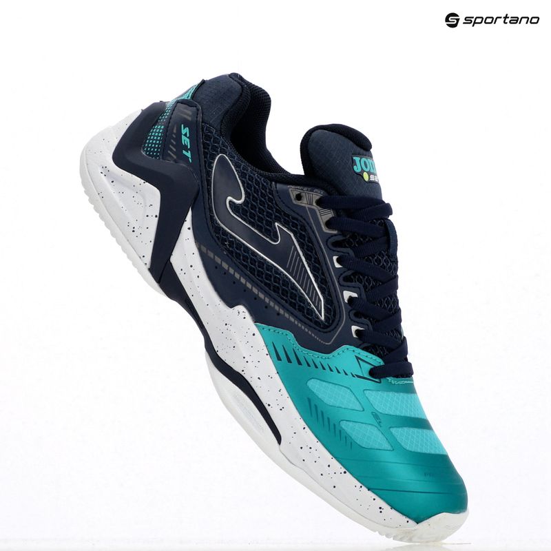 Încălțăminte de tenis pentru bărbați Joma Set C turquoise/ navy blue 9