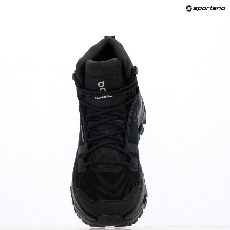 Încălțăminte pentru femei On Running Cloudrock Mid Waterproof black/black 13