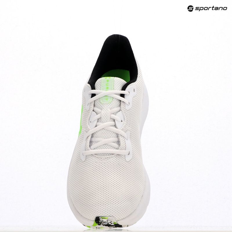 Încălțăminte de alergare pentru bărbați Under Armour Charged Pursuit 4 white/black/hyper green 10