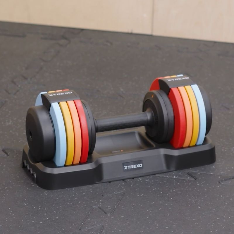 Halteră reglabilă TREXO 25 kg multicolor 12