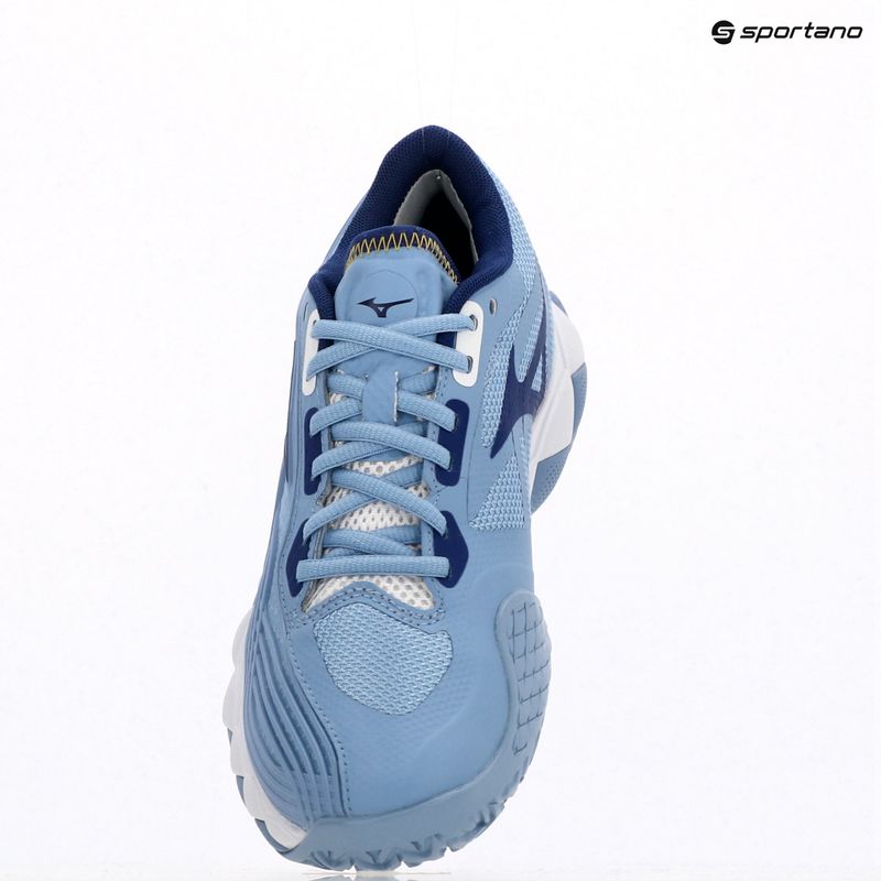 Încălțăminte de tenis pentru femei Mizuno Wave Enforce Tour 2 CC bel air blue/ white/ bellwether blue 9