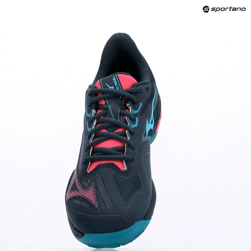 Încălțăminte de padel pentru femei  Mizuno Wave Exceed Light 2 Padel midnight navy/ fuchsia purple/ enamel blue 12