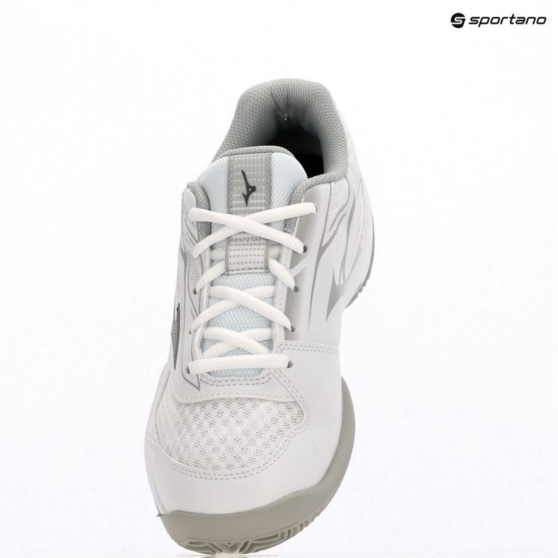 Încălțăminte de tenis pentru femei Mizuno Break Shot 5 CC white/ ultimate gray/ harbor mist 12