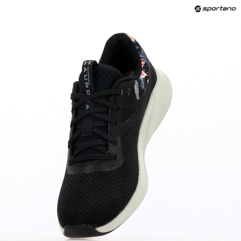 Încălțăminte de antrenament pentru femei  Under Armour Charged Aurora 2+ black/hydro green/metallic warm silver 15